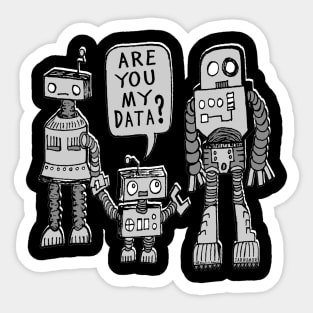 My Data Robot Kid Sticker